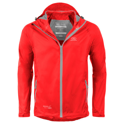 Ветровка мужская Highlander Stow & Go Pack Away Rain Jacket 6000 mm Red XL (Special Offer)