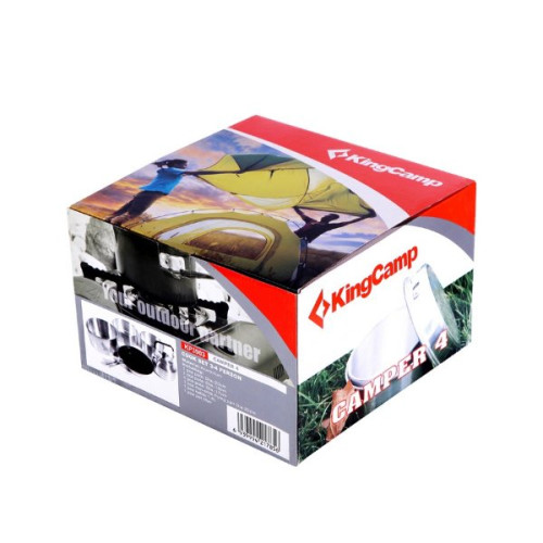 Набор туристической посуды KingCamp Camper 4(KP3903) (silver)