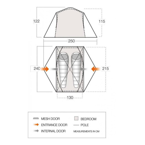 Палатка Vango Tryfan 200 Pamir Green