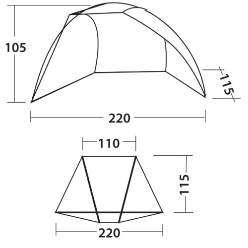 Палатка пляжная Easy Camp Bay 50 Ocean Blue (120296)