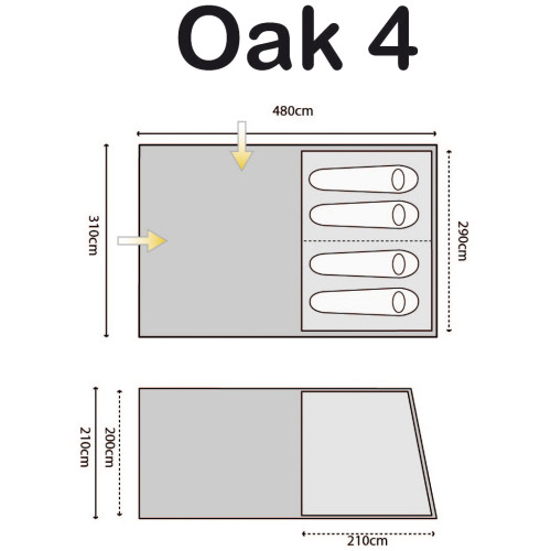 Палатка Highlander Oak 4 Blue