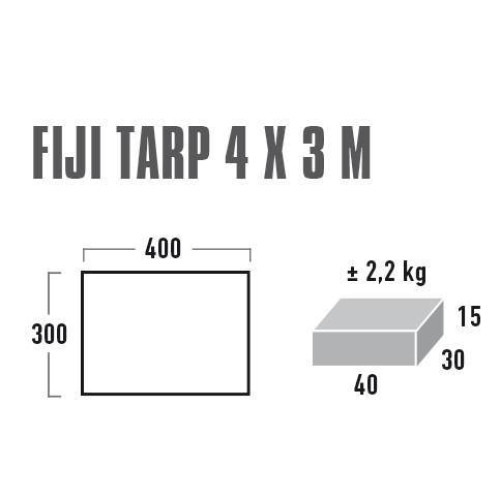 Тент High Peak Fiji Tarp 4 x 3 m Grey (10022)