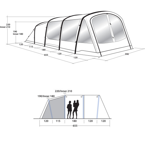 Палатка Outwell Parkdale 6PA Green (111181) Палатка Outwell Parkdale 6PA Green (111181)