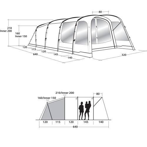 Палатка Outwell Greenwood 5 Green (111212) Палатка Outwell Greenwood 5 Green (111212)