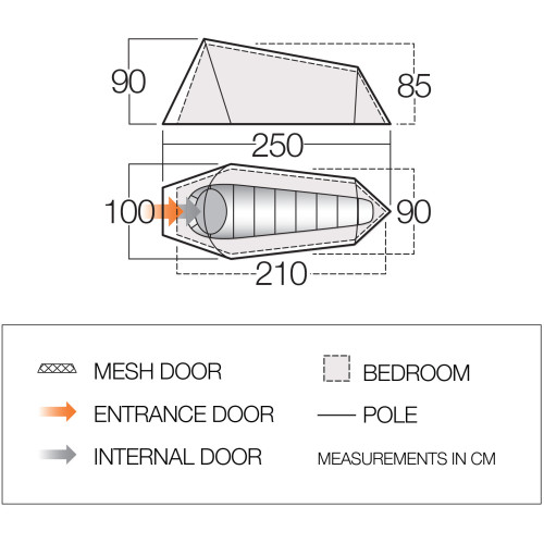 Палатка Vango Soul 100 Treetops (TERSOUL T15077)