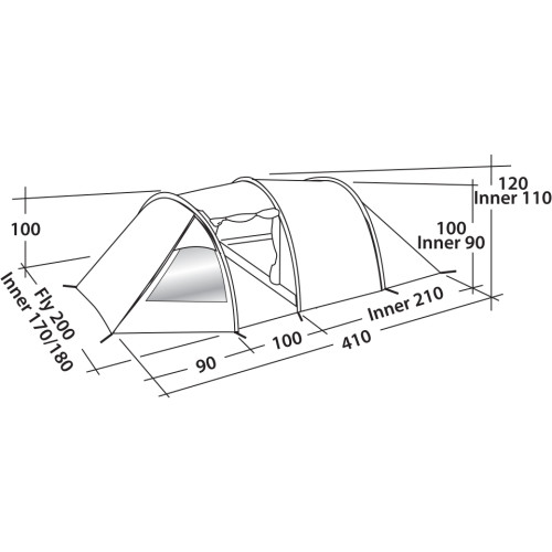 Палатка Easy Camp Spirit 300 Gold Red (120364)