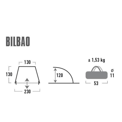Палатка High Peak Bilbao 40 Blue/Grey (10127) Палатка High Peak Bilbao 40 Blue/Grey (10127)