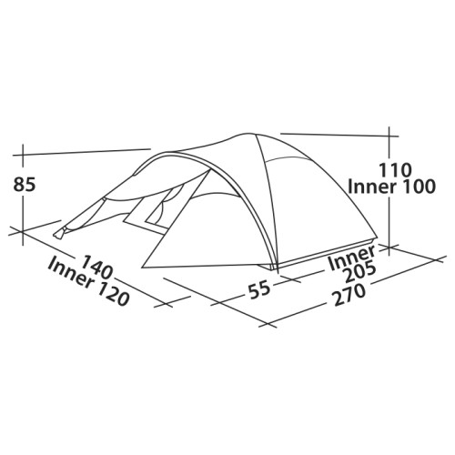 Палатка Easy Camp Quasar 200 Rustic Green (120394)