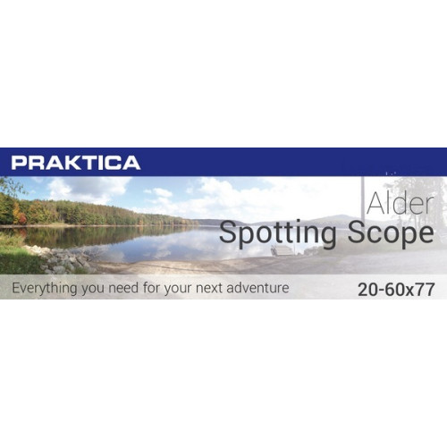 Подзорная труба Praktica Alder 20-60x77/45 WP+штатив (PRA204)