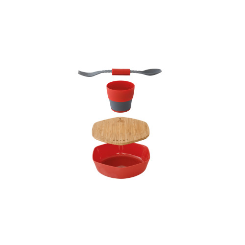 Набір туристичного посуду Robens Leaf Meal Kit Fire Red (690276)