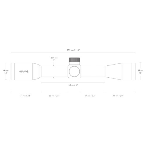 Прицел оптический Hawke Vantage 4x32 (Mil Dot)