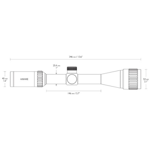 Прицел оптический Hawke Vantage IR 4-12x40 AO (Rimfire .22 WMR R/G)