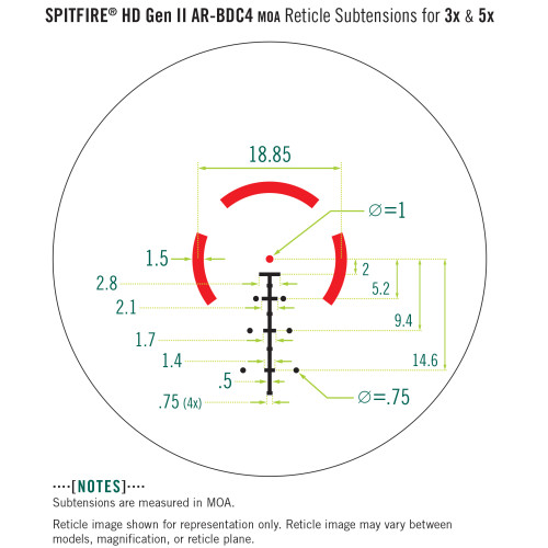 Прицел коллиматорный Vortex Spitfire 3x Prism II Scope AR-BDC4 Reticle (SPR-300)