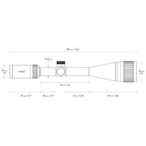 Прицел оптический Hawke Vantage IR 6-24x50 AO (Mil Dot IR R/G)