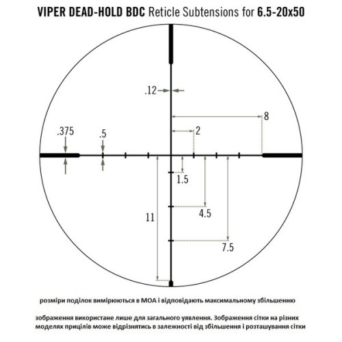 Прицел оптический Vortex Viper 6.5-20x50 PA (BDC)