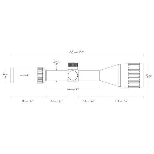 Прицел оптический Hawke Vantage IR 4-12x50 AO (Mil Dot R/G)