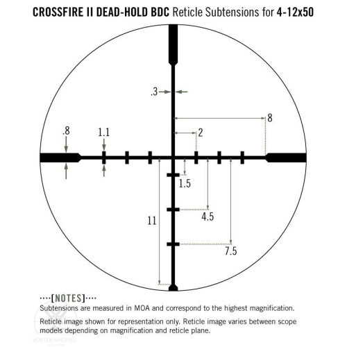 Прицел оптический Vortex Crossfire II 4-12x50 AO BDC (CF2-31023)