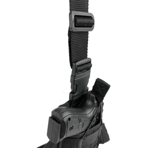 Кобура на бедро для ПМ из Molle черная(LE2438)