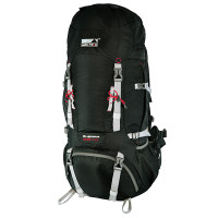 Рюкзак туристический High Peak Sherpa 55+10 (Black)