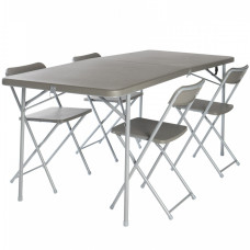 Стол со стульями Vango Orchard XL 182 Table and Chair Set Grey (TBNORCHARG10TET)