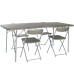 Стол со стульями Vango Orchard XL 182 Table and Chair Set Grey (TBNORCHARG10TET)