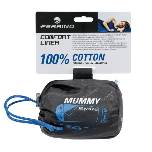 Вкладыш для спального мешка Ferrino Liner Comfort Light Mummy Blue (86503CBB)
