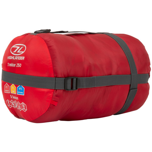 Спальный мешок Highlander Trekker 250 Mummy/+5°C Red