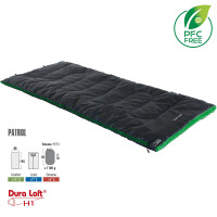 Спальный мешок High Peak Patrol/+7°C Anthra/Green Left (20048)