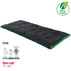 Спальный мешок High Peak Patrol/+7°C Anthra/Green Left (20048)