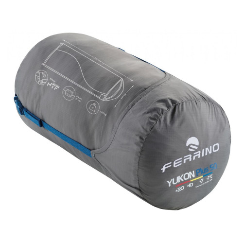 Спальный мешок Ferrino Yukon Plus SQ/+7°C Blue/Grey Left (86358IBBS)