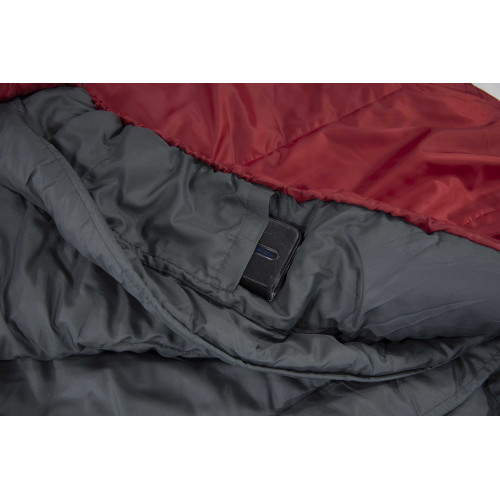 Спальный мешок High Peak TR 300/0°C Dark Red/Grey Right (23061)