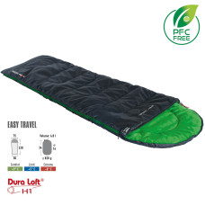 Спальный мешок High Peak Easy Travel/+5°C Anthra/Green Left (20068)
