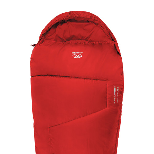 Спальный мешок Highlander Sleepline 350 Mummy/+3°C Red (Left)