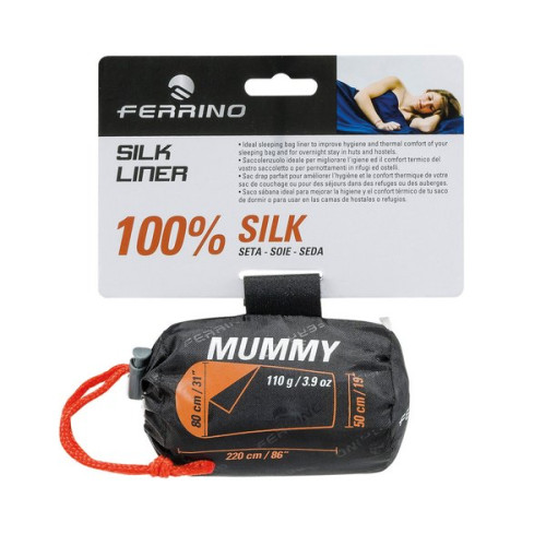 Вкладыш для спального мешка Ferrino Liner Silk Mummy White