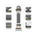 Спальный мешок KingCamp Oasis 250XL(KS3222) (левая, mid grey)