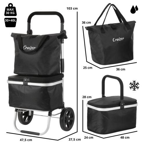 Сумка-тележка ShoppingCruiser 4 in 1 Black (650066)