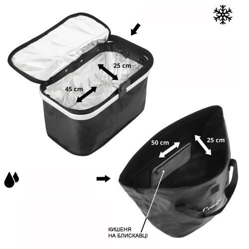 Сумка-тележка ShoppingCruiser 4 in 1 Black (650066)