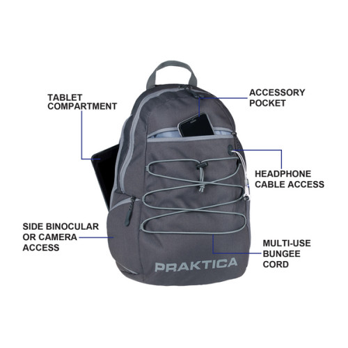 Рюкзак городской Praktica Travel 15 Grey
