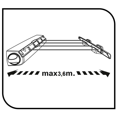 Сушилка для белья настенная Gimi Rotor 4 14м (153688)