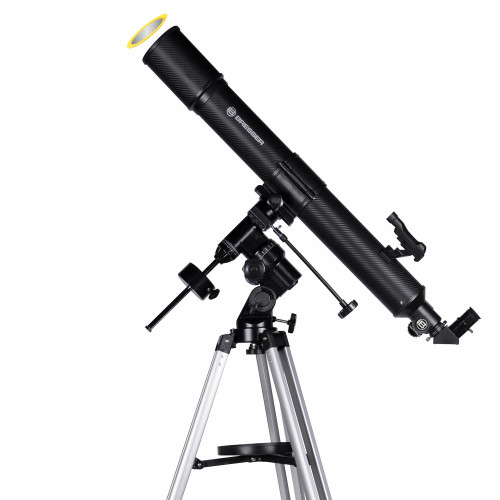 Телескоп Bresser Quasar 80/900 EQ Refractor Solar Carbon с солнечным фильтром и адаптером для смартфона (4780909)