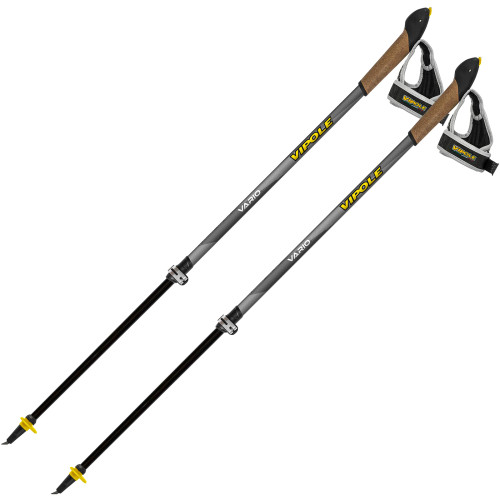 Палки для скандинавской ходьбы Vipole Vario Top-Click QL K.T. Dark DLX (S18 56)