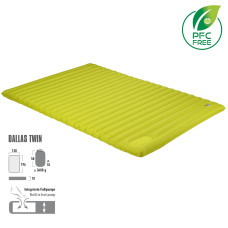 Коврик надувной High Peak Dallas Twin 10 cm Citronelle (41033)